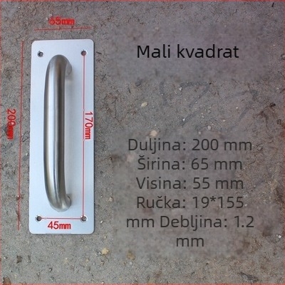 Nehrđajući čelična kvaka za protupožarna vrata i vrata za povlačenje, s satenskim završetkom, prilagodljiva proizvodnja, moderni minimalistički stil