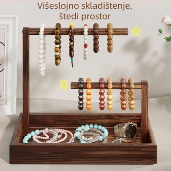 Držač za nakit od drveta – višenamjenski stolni držač, moderni minimalistički stil, Do Everything marka, za nakit