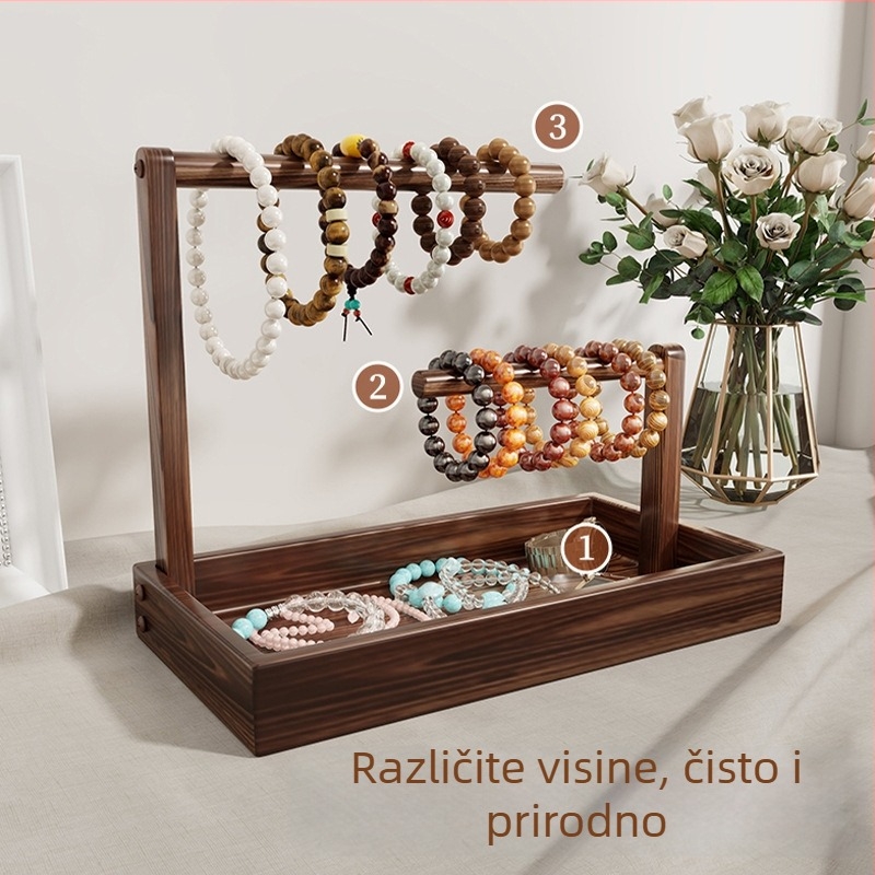 Držač za nakit od drveta – višenamjenski stolni držač, moderni minimalistički stil, Do Everything marka, za nakit