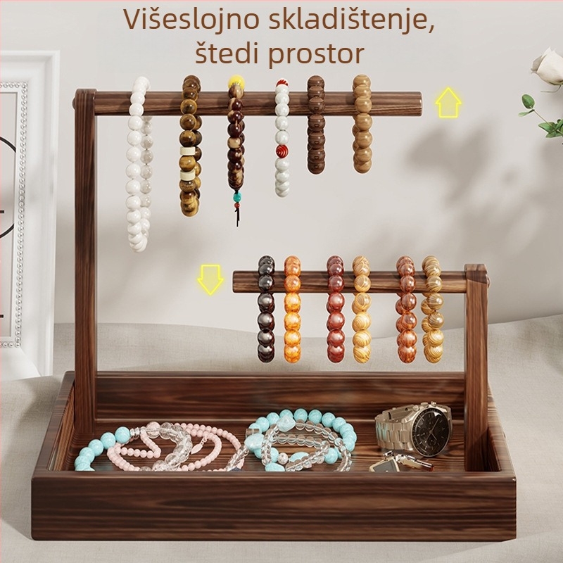 Držač za nakit od drveta – višenamjenski stolni držač, moderni minimalistički stil, Do Everything marka, za nakit