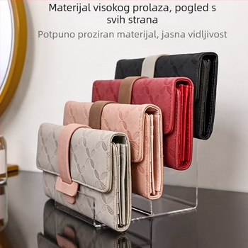 Prozirna akrilna stalak za novčanike sa stubastim dizajnom – višeslojni (1–7 razina)