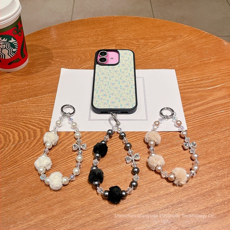 Lančić za mobitel - ručno izrađeno, od plastike, s PVC užetom i metalnom kopčom - unisex
