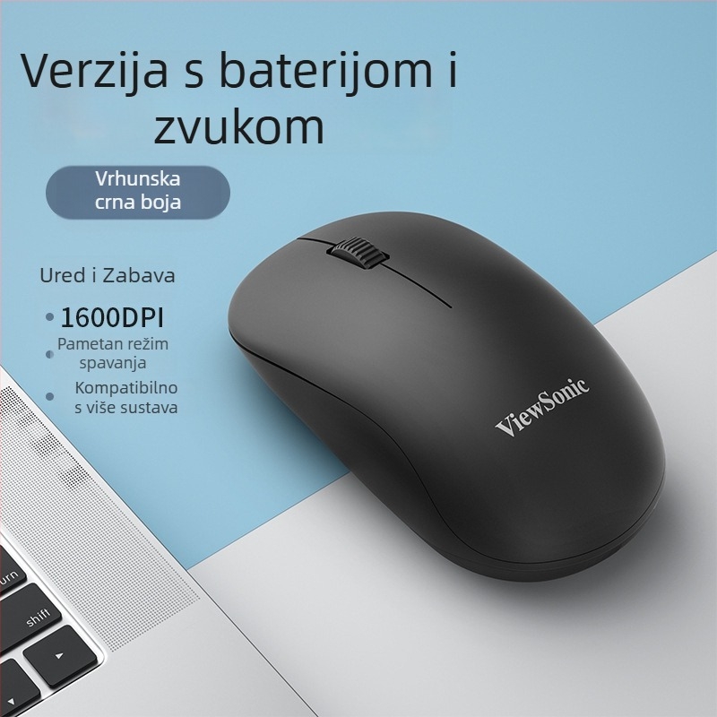 Lenovo ThinkPlus WL300 Bežična optička miš 2.4G, 2400 DPI, 3 tipke, USB, kompatibilno s desktop računalima