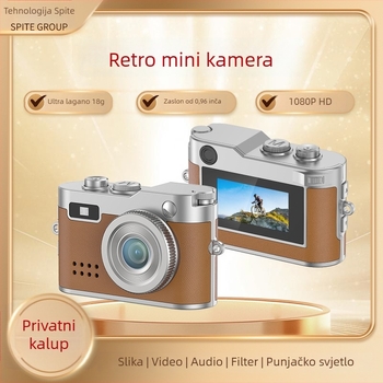 Dječja retro mini digitalna kamera s 0,96-inčnim IPS HD zaslonom, TF kartično skladištenje, 1–5 MP, model DC26, trajanje baterije 1–3 sata