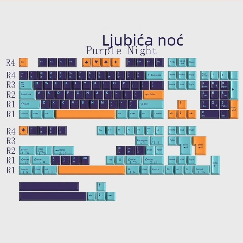 GMK 163 kapice za mehaničku tipkovnicu, univerzalna kompatibilnost, ABS materijal, križna osovina, podržava prilagodbu