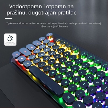 Žični set tipkovnice i miša, s numeričkom tipkovnicom, bez pozadinskog osvjetljenja
