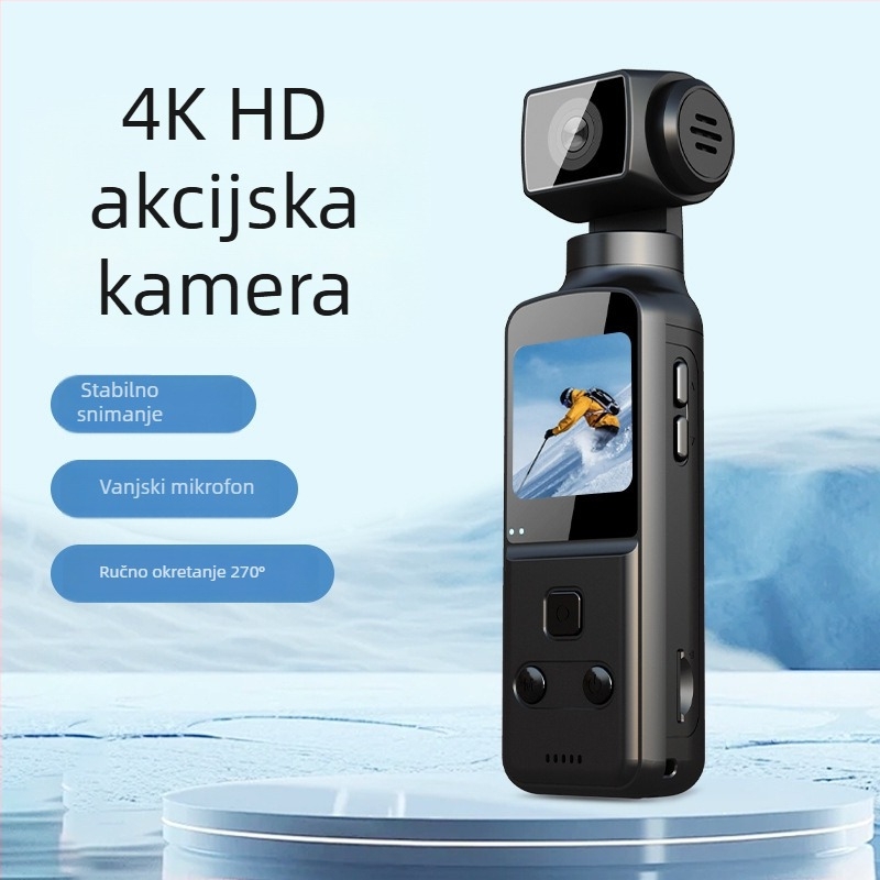 4K ručna sportska kamera s 270° rotacijom, stabilizacija slike, TF kartica, model K1