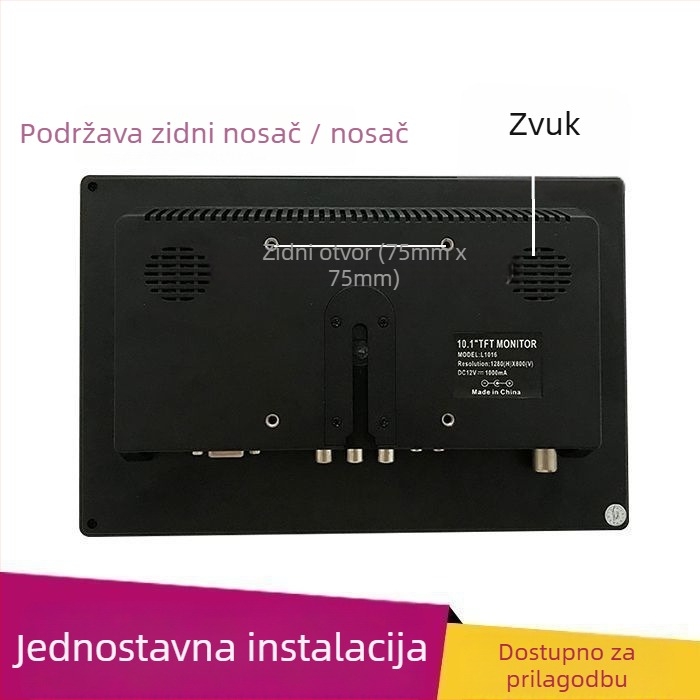 HANFUJIE LCD monitor, univerzalni model, univerzalni tip zaslona, 10,1-inčni zaslon