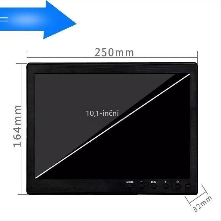 HANFUJIE LCD monitor, univerzalni model, univerzalni tip zaslona, 10,1-inčni zaslon