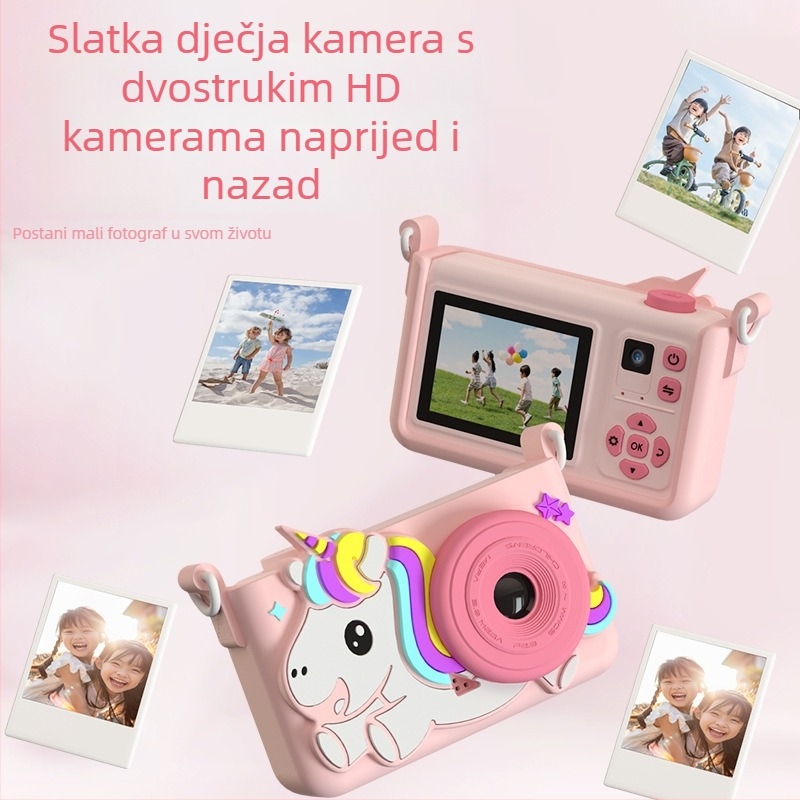 Dječja digitalna kamera s širokokutnim objektivom i dizajnom otporan na padove - 3x optički zum, 2,0-inčni LCD, 2600 učinkovitih piksela, maksimalna rezolucija 1600×1200