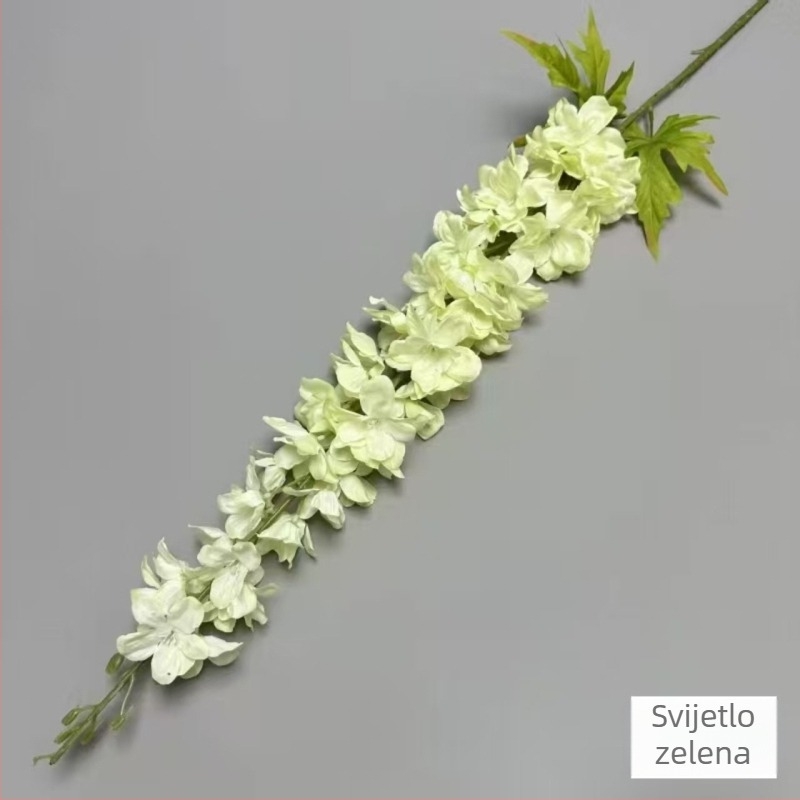 Umjetni svilenkasti buket za svečanu dvoranu – Feiyan motiv lastavice, hiacinkasti naglasak, marka Looking at Flowers, materijal: svila, izrada: stiliziranje/reljef