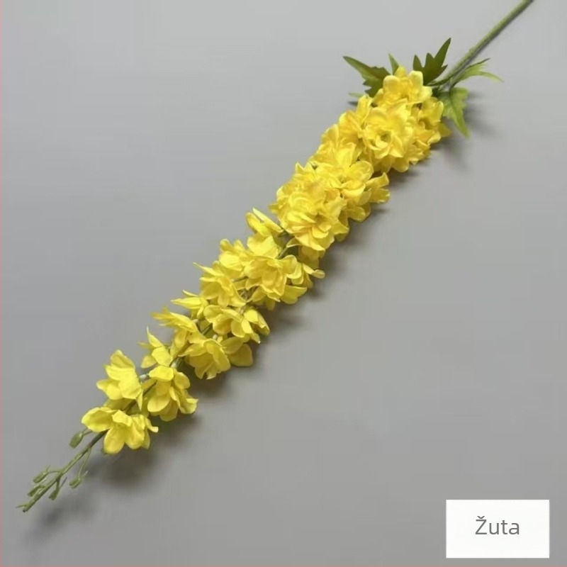 Umjetni svilenkasti buket za svečanu dvoranu – Feiyan motiv lastavice, hiacinkasti naglasak, marka Looking at Flowers, materijal: svila, izrada: stiliziranje/reljef