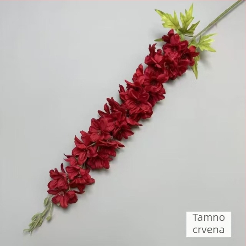 Umjetni svilenkasti buket za svečanu dvoranu – Feiyan motiv lastavice, hiacinkasti naglasak, marka Looking at Flowers, materijal: svila, izrada: stiliziranje/reljef
