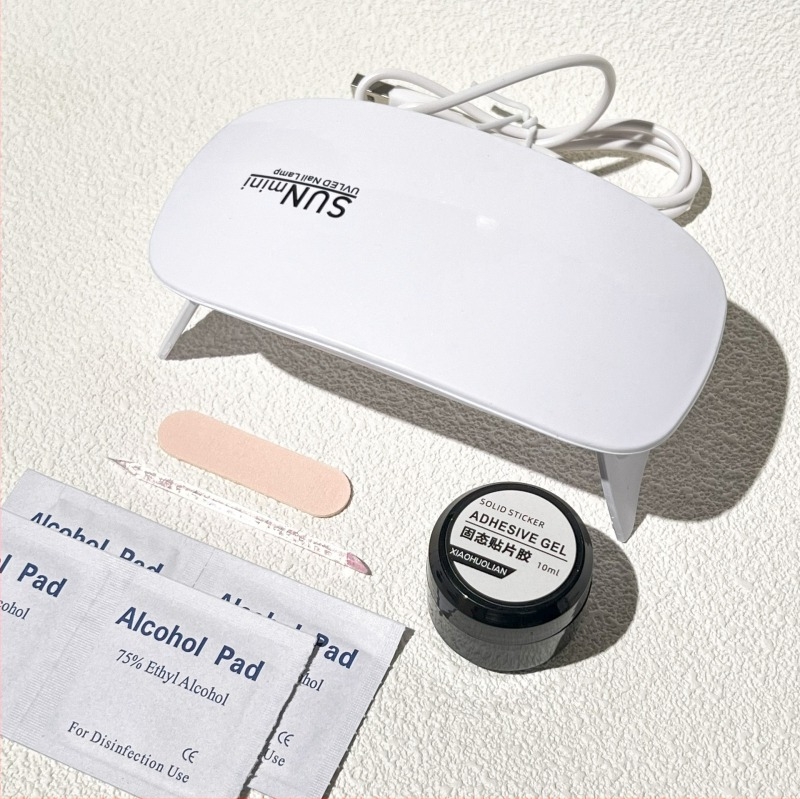 Lampa za sušenje noktiju za gel lak, ručna, prijenosna, set od pet komada