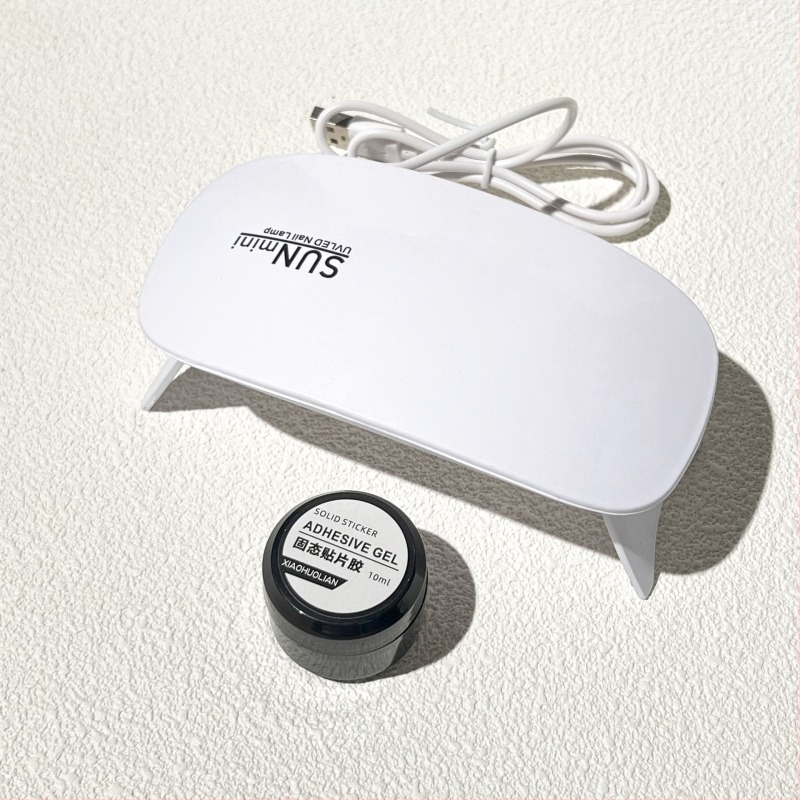 Lampa za sušenje noktiju za gel lak, ručna, prijenosna, set od pet komada