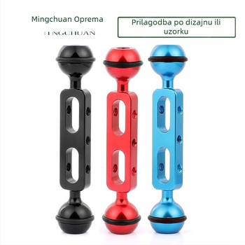 Podvodno rame osvjetljenje s kugličnom glavom promjera 1 inč i adapterom 1/4, aluminijska legura, model A13/A20