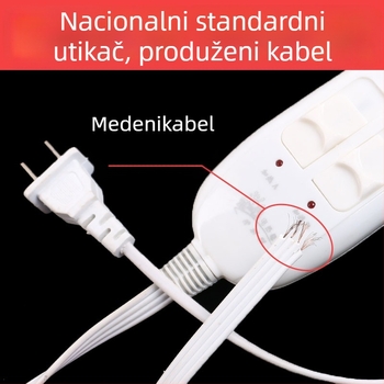 Električna grijaća ploča sa prekidačem za prasence – bezprekidni termostat, kontrola temperature do 60°C