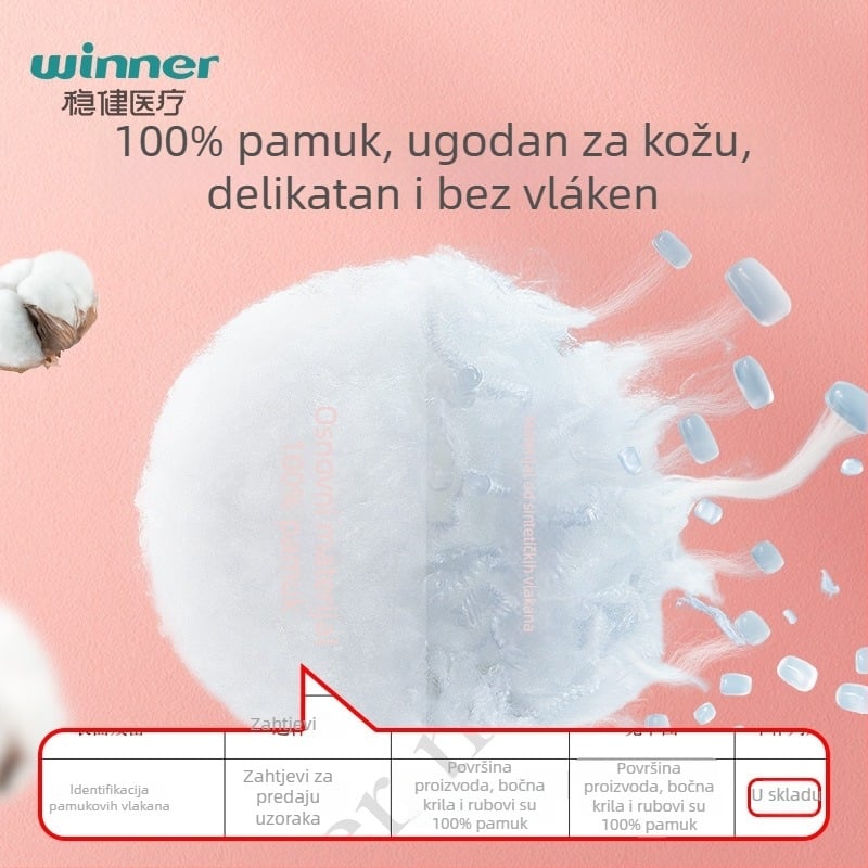 Medicinska njega jastučić | pamuk, prozračan | dnevna i noćna uporaba | rok trajanja 3 godine | Marka: Winner/steady | Odobrenje: Hubei 20162142268