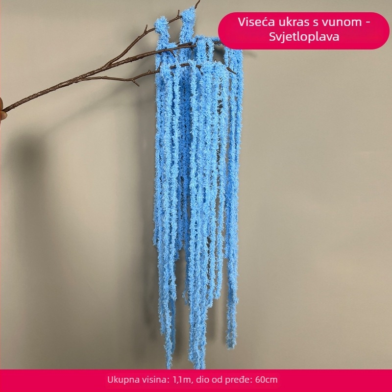 Viseća dekoracija od svilenih cvjetova s resama – svadbeni backdrop, rekvizita za fotografiju, kućna dekoracija