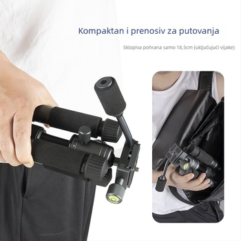 Aluminijski tripod s kugličnom glavom, 5 sekcija, nosivost 2–5 kg, ploča za brzo oslobađanje