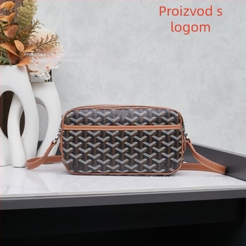 Muška crossbody torba od prave kože, prvi sloj teleće kože, ultra lagana, podstava od platna