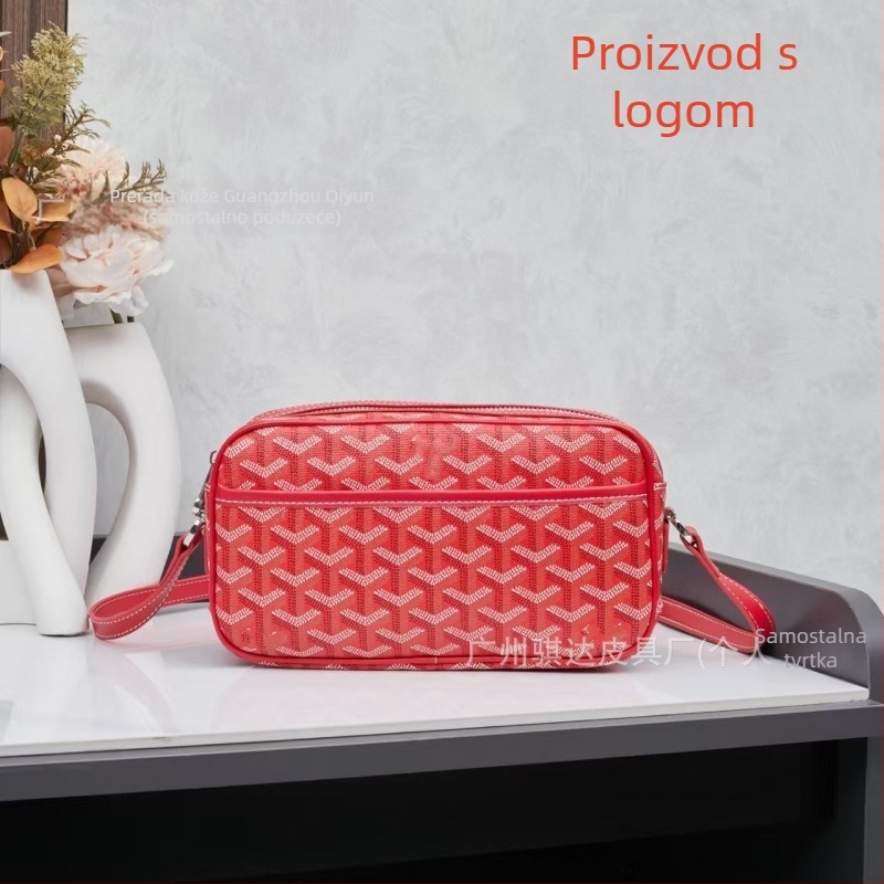 Muška crossbody torba od prave kože, prvi sloj teleće kože, ultra lagana, podstava od platna