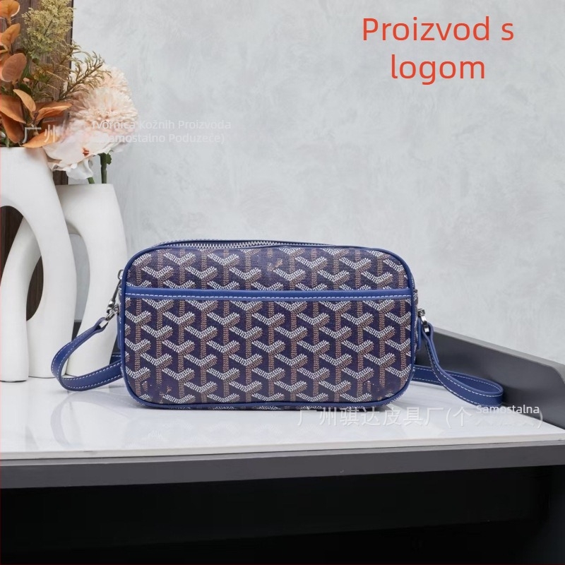 Muška crossbody torba od prave kože, prvi sloj teleće kože, ultra lagana, podstava od platna