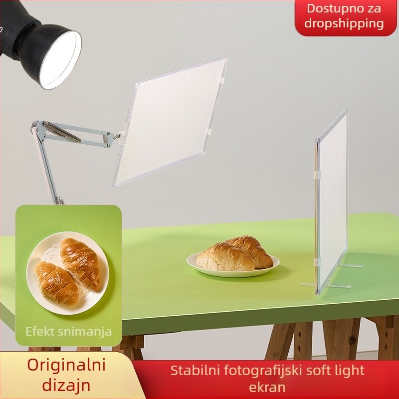 Stojeći difuzni fotografijski ekran — fotografiranje nakita i prstena, reflektirajući mali predmeti, fotografiranje hrane, Marka: Light and Shadow Stars