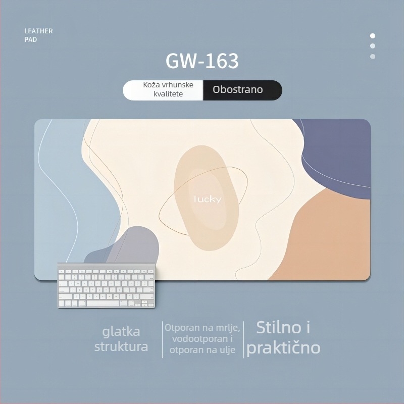 Velika PU podloga za stol, dvostrana, tiskano logotip, OEM prilagodba, proces tiskanja