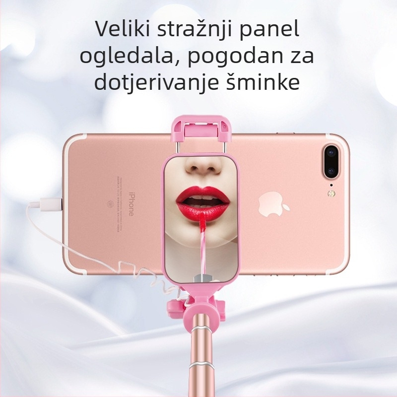Stolni teleskopni držač za selfie i livestream — Univerzalno za vertikalne snimke — Materijal: Legura