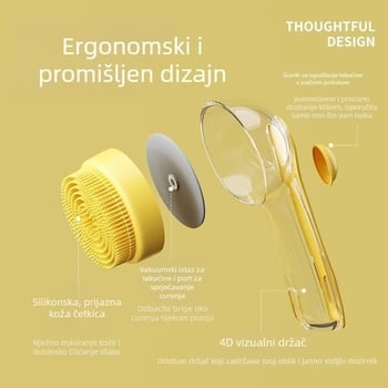 Četka za kupanje psa – PP materijal, alat za njegu psa, 1 kom.