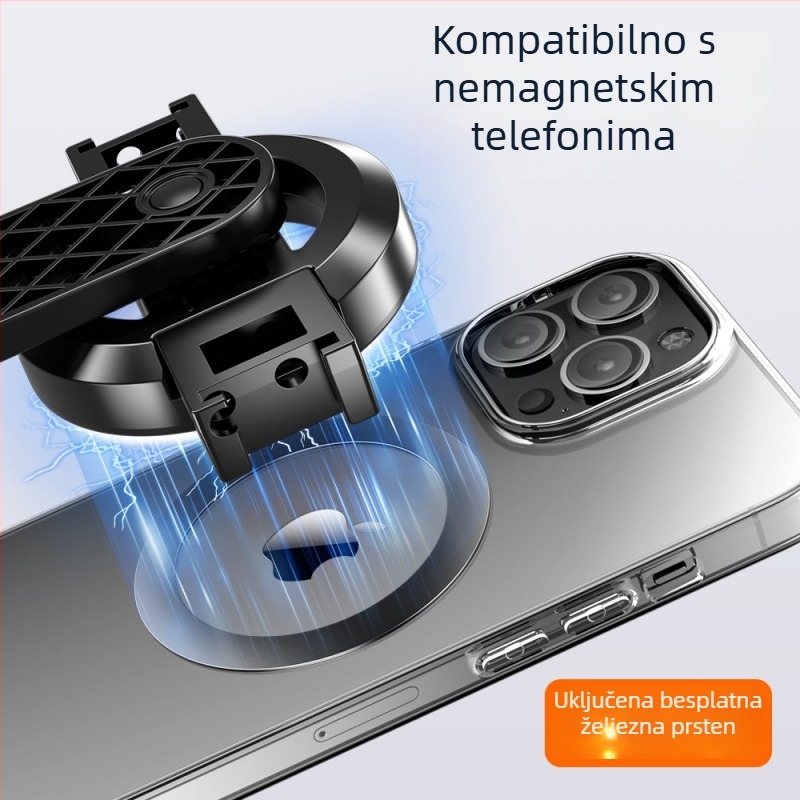 Magnetni selfie štap s Bluetooth daljinskim upravljanjem, četveronožni stativ, osvjetljenje za snimanje, konstrukcija od legure