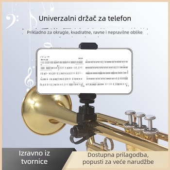 Univerzalni klip za mobitel s višenamjenskim držačem za snimanje i prijenos uživo; nosivost 2-5 kg; materijal ABS/TPR/TPC nylon; univerzalna kompatibilnost; čvrsto drži okrugle, kvadratne, ravne i posebne oblike.