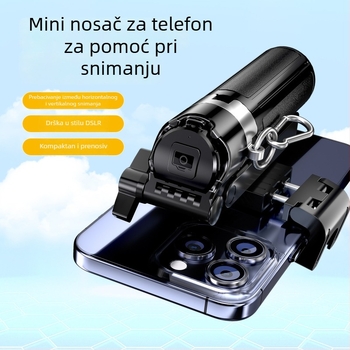 M1 Mini Selfie Štap s izvučnim dizajnom, Bluetooth daljinskim upravljačem, protidrhtanje stabilizacija, rasvjeta, stolni držač za prijenos uživo