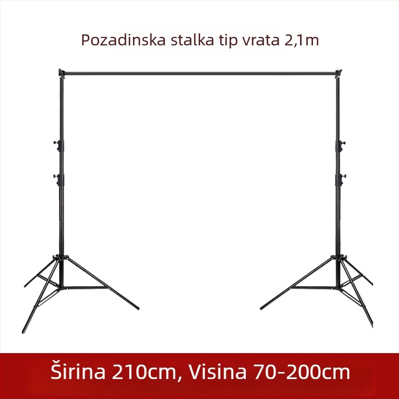 Tianrui Držač pozadine za PVC pozadinu – metalna podrška za fotografiju proizvoda, proširivo do 2 m