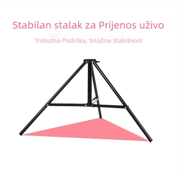 Stativ za telefon za live streaming s Bluetooth daljinskim upravljačem, aluminijska legura, 4-sekcijske noge, nosivost 5 kg