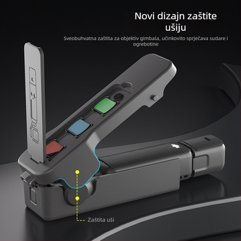 DJI Pocket3 zaštitna futrola s poklopcem objektiva i magnetskom zaštitom (Model: DJI Pocket3; Kompatibilan model: DJI Pocket3; Materijal: PVC; Ispis logotipa: Podržano; Autorizirana privatna marka)
