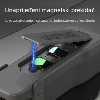 DJI Pocket3 zaštitna futrola s poklopcem objektiva i magnetskom zaštitom (Model: DJI Pocket3; Kompatibilan model: DJI Pocket3; Materijal: PVC; Ispis logotipa: Podržano; Autorizirana privatna marka)