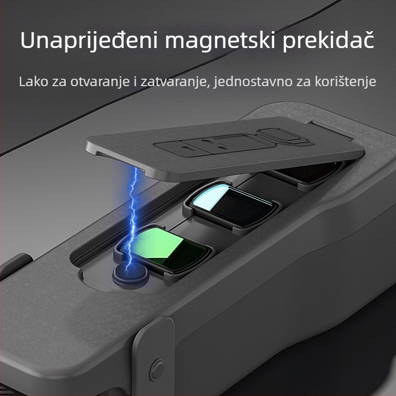 DJI Pocket3 zaštitna futrola s poklopcem objektiva i magnetskom zaštitom (Model: DJI Pocket3; Kompatibilan model: DJI Pocket3; Materijal: PVC; Ispis logotipa: Podržano; Autorizirana privatna marka)