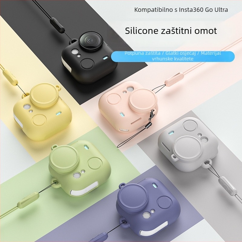 Shadowstone go ultra silikonsko kućište za Insta360 Go Ultra – kapica objektiva, dodaci, zaštita od pada, brand Shi qiu, model Shadowstone go ultra, na skladištu