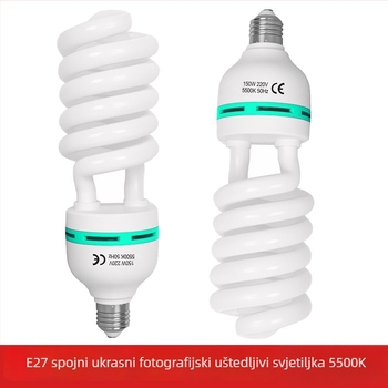 Profesionalno foto osvjetljenje za live streaming, E27 glava, bijela svjetlost 5000K, napajanje 110–220V, domet 5 m