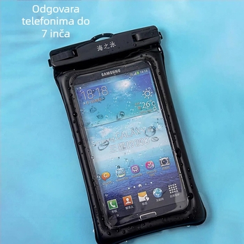 Vodootporna torbica za telefon s dodirnim zaslonom, prozirna za plivanje i ronjenje, s kaišem za nošenje