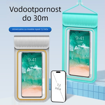 Prozirna TPU torbica za telefon s prozorom za dodir, vodootporna i otporna na prašinu, s trakom za nošenje oko vrata