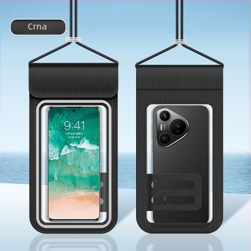 Prozirna TPU torbica za telefon s prozorom za dodir, vodootporna i otporna na prašinu, s trakom za nošenje oko vrata