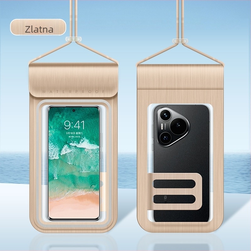 Prozirna TPU torbica za telefon s prozorom za dodir, vodootporna i otporna na prašinu, s trakom za nošenje oko vrata