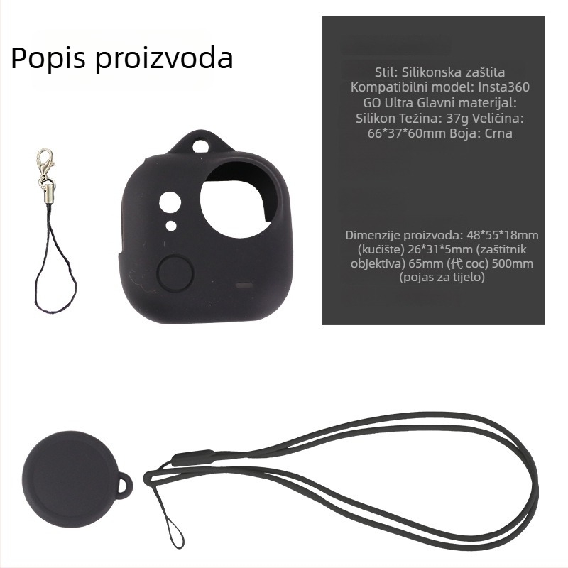Silikonsko kućište za Thumb Camera Shadowstone Go Ultra – zaštita od ogrebotina, otpornost