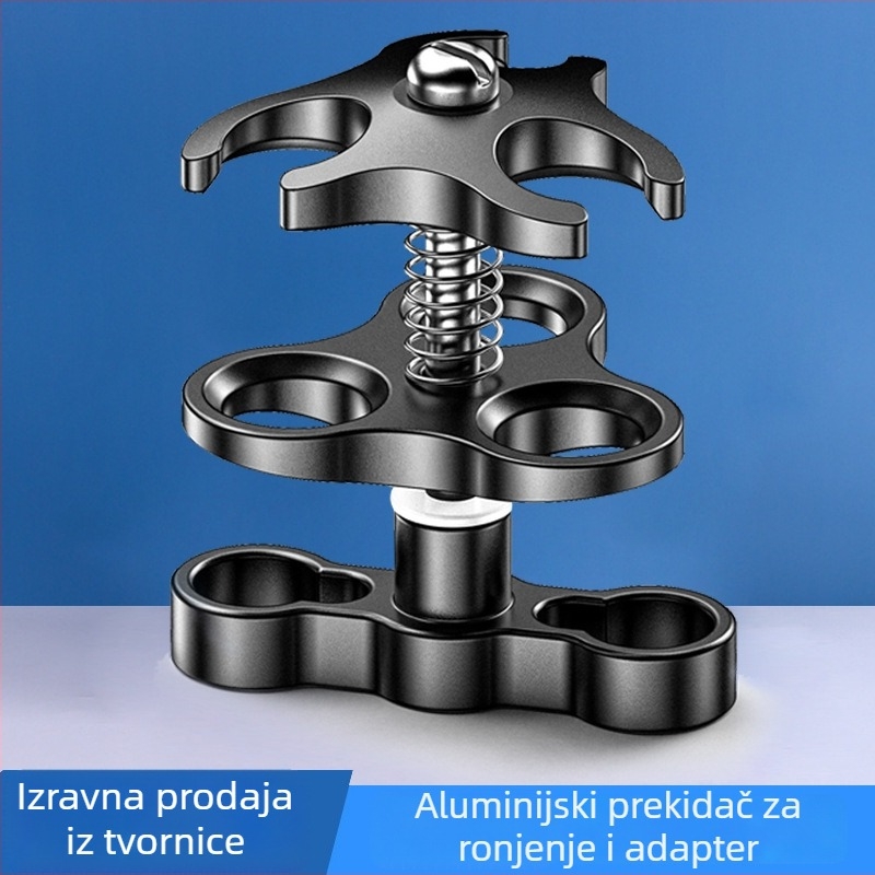 GoPro univerzalni držač-ram CP-2, aluminijska legura, pribor za podvodnu fotografiju, 90 g