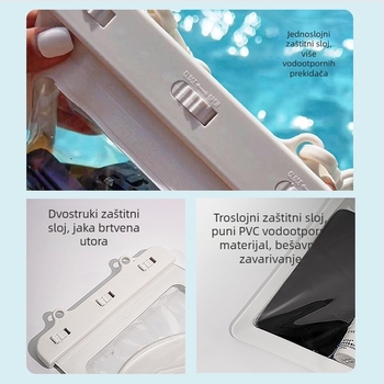 Torba velikog kapaciteta, vodootporna za vodeni park i rafting, ramenska torba za telefon, višenamjenska vodootporna torba