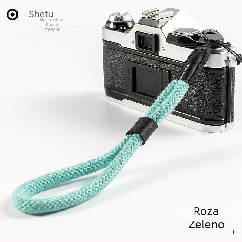 Remen za kameru na zapešće — pamuk (kompatibilan s kompaktnim/mirrorless kamerama i pametnim telefonima; OEM proizvodnja; licencirana privatna marka)
