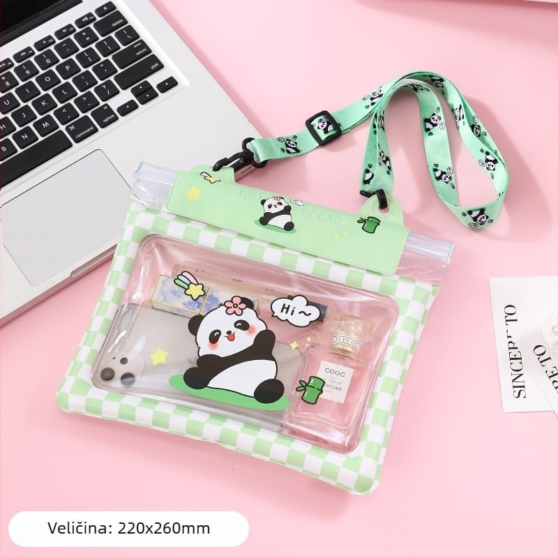 Vodootporna pasna vrećica za telefon s zračnom komorom i trostruko zatvorenim skladištem zraka PVC materijal, veliki kapacitet; pogodna za plivanje, ronjenje, rafting i putovanja.